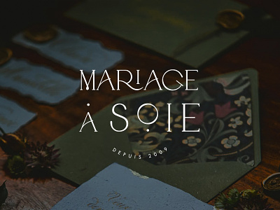 Mariage a Soie brand branding design font identity letter lettering logo logotype typography wedding wedding planner