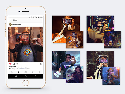 Hearthstone on Instagram blizzard branding game gaming hearthstone irl mobile photo photography video