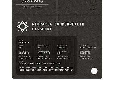 NAD#76 passport