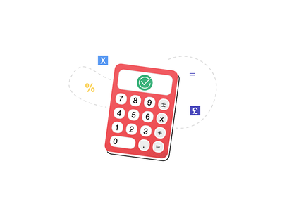 Finances calculator design finance icon illustration ui ux vector