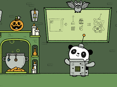 Spooky DIY costumes bat candy character design diy gost halloween illustration mummy panda pumpkin scary spooky vector