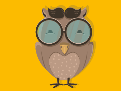 Mr. Smart Owl illustration owl smart vector
