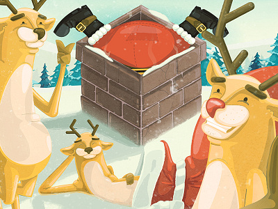 Rudolphs selfie adventcalendar christmas madebyshape reindeer rudolph santa selfie shapechristmas vector