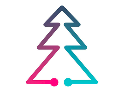Tree brand christmas logo symbol techforgood tree