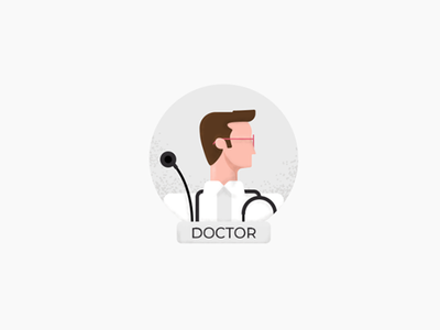 Doctor app care character design doctor glasses icon illustration medical vector