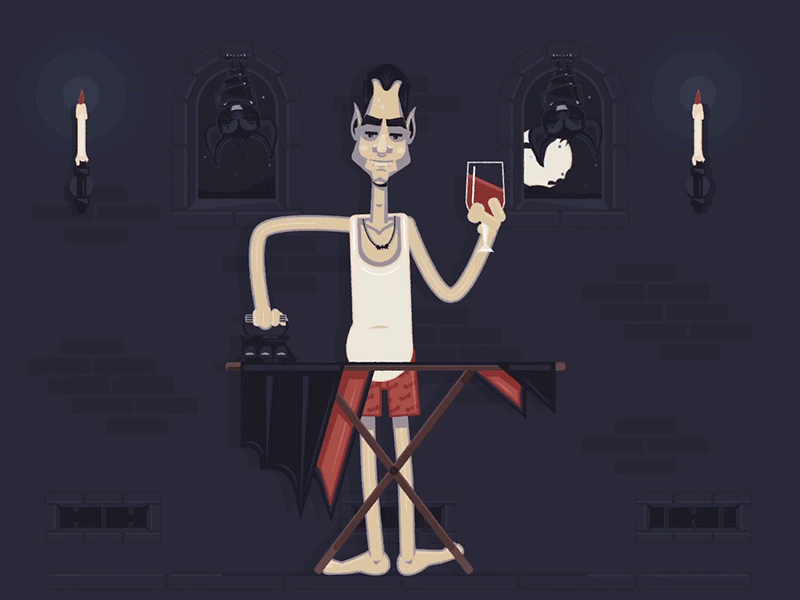 Getting ready dracula dribbbleweeklywarmup halloween party transylvania wine