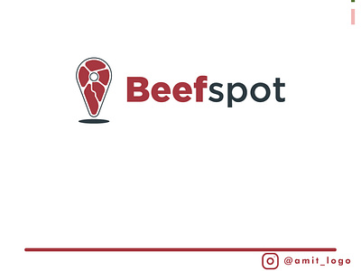Beef spot branding design icon illustration logo vector