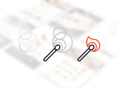 eTecc Site Process fire flame icon icons line match orange sulfur symbol