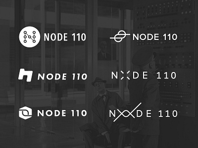 Node 110 100 110 connect host hosting logos network node numbers vintage