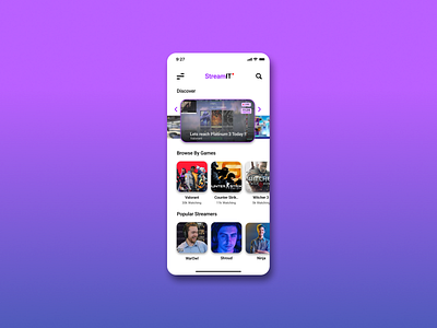 Live Streaming App app game live stream live streaming mobile mobile app mobile ui streaming app ui ux