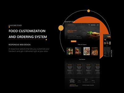 UX/UI Case study for food customization and ordering system