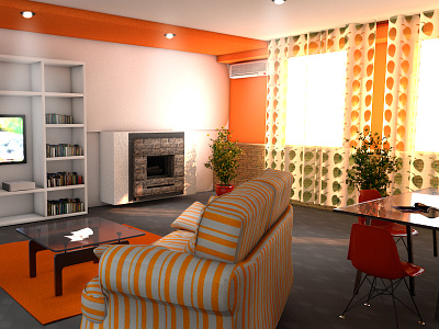 Livingroom 3d architectural visualization architecture archiviz design furniture illustration interior living room