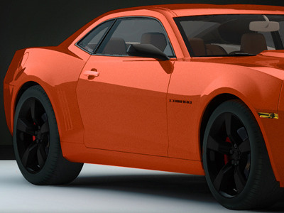 Camaro Meltdown 3d automotive car cg modeling studio