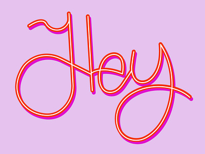 Hey art branding design flat illustration minimal type typography vector web