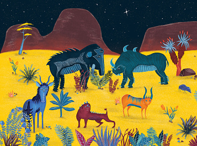 Curious Creatures animal illustrations artwork childrens book illustration futuristic illustration illustration illustration art