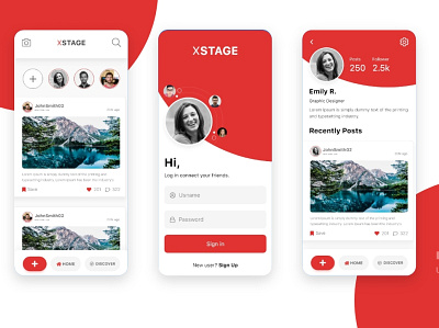 Social Media App adobe xd app app design concept creative creative design design design app designer graphic design illustration ios app design media media kit mediapp sketch social social media socialmedia xd