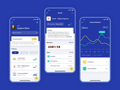 Project Management android app ui design design tool designs ios mobile app design mobile app development mobile app development company mobile application design project project management project management tool projects track tool ui design ui kit uidesign uiux