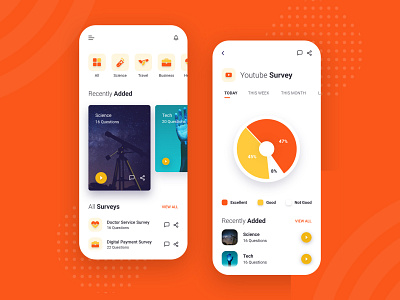 Survey App android app design designs ios mobile app development company survey survey app surveys ui design uidesign uiux