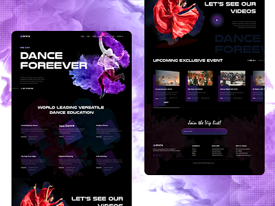 Dfata - Dance Landing Page