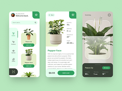 Plant Identification App app branding design designs gardening growing mobile app development company onlineplant plant plantapp plantcare plantshot store ui uidesign uiux