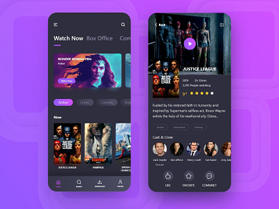 Movie App Onboarding Part II - XD Challenge application mobile app development company movie movieapp onboarding product design uidesign uiux xdchallenge