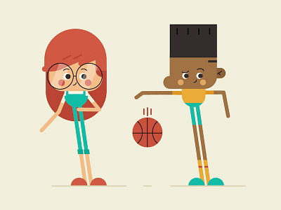 Provecto School 2d animation character design flat illustration motion