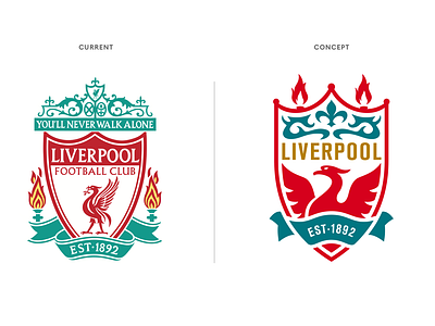 Liverpool FC Rebrand branding football graphic design liverpool liverpool football club logo ynwa