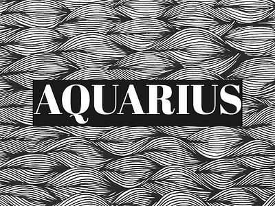 Aquarius - weekly warm up - 1 aquarius black and white blackandwhite graphic art graphic design hand drawn line art mandala mandala art mandalas zodiac