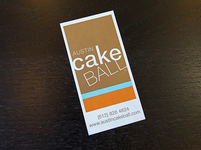 Austin Cake Ball Sticker austin bakery logo sticker
