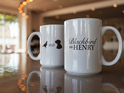 Blackbird & Henry Mugs coffee cup logo merch merchandise mug resturaunt