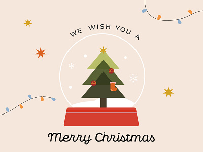 Merry Christmas christmas greeting holiday illustration