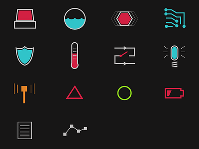 Icons for Wireless Sensor Project