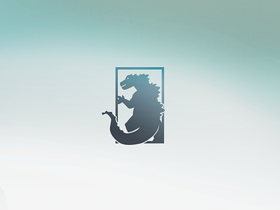 Zilla dinosaur godzilla icon illustration logo