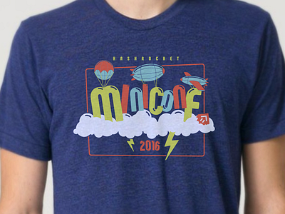 Miniconf 2016 Shirt balloons fun illustration shirt sky t shirt