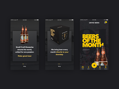 United Beers App Design app beer design experience interface ios store ui user ux