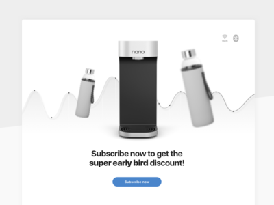 Nano Pre-Order Campaign app design experience interface ios iot store ui user ux watercooler