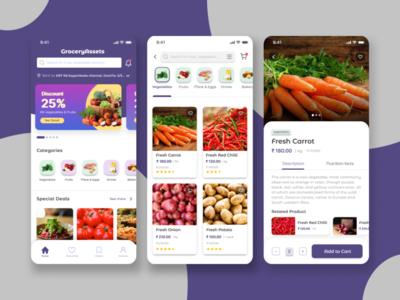 Grocery Asset Mobile App( Homepage ) by Naresh on Dribbble
