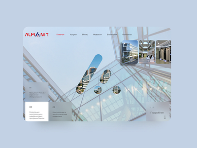 webdesign business corporate glassmorphism webdesign