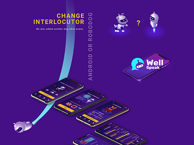 WellSpeak App app design education educational interface lending mobile mockup teaching ui uiux ux web