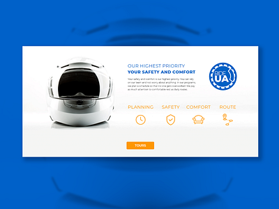RideUA — UI/UX design for Motorcycle tours in Ukraine blue design interface moto motorcycle service ui uiux ux web