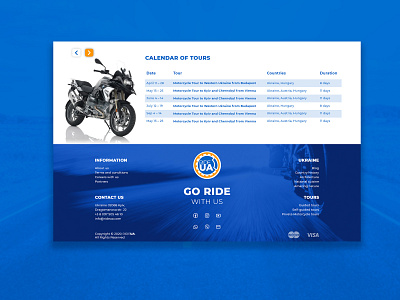 RideUA — UI/UX design for Motorcycle tours in Ukraine design interface moto motorcycle ui uiux ux web