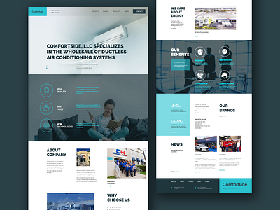 Comfortside branding design illustration interface logo ui uiux ux web