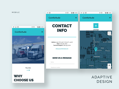 Comfortside branding design interface logo ui uiux ux web