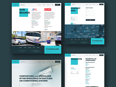 Comfortside branding design interface logo ui uiux ux web