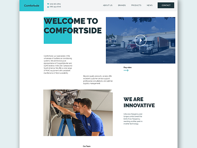 Comfortside branding design interface logo ui uiux ux web