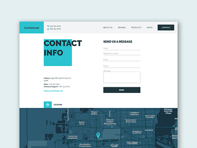 Comfortside branding design interface logo ui uiux ux web