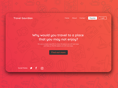Travel Guardian - Concept branding creative design design illustration illustrator logo material minimal mobile web