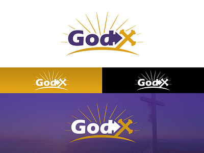 GOD X LOGO abstract branding christian design god god logo godx illustration logo monogram typography vector wordmark