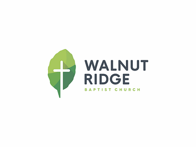 Walnut Ridge Church church logo logotype minimal
