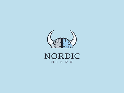 Nordic Minds logo logotype minimal